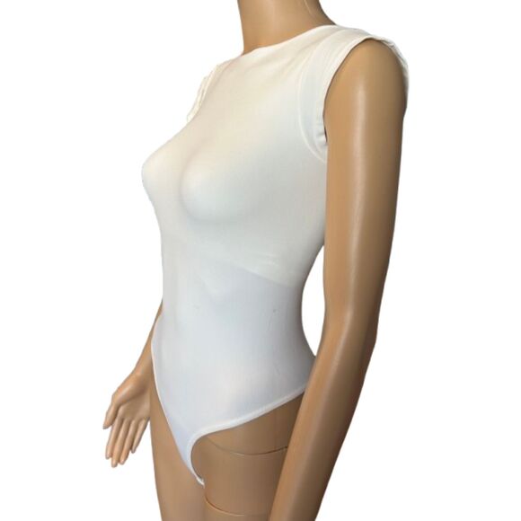 IRR Free People Intimately Ready Or Not Bodysuit size L/XL Ivory White F1 - Picture 4 of 8